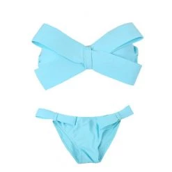 Boogzel Apparel Clothing Bow Bandeau Bikini Set