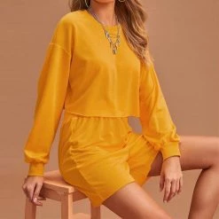 Boogzel Apparel Comfy Cute Sweatshirt & Shorts Co-Ord