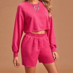 Boogzel Apparel Comfy Cute Sweatshirt & Shorts Co-Ord