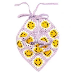 Boogzel Apparel Smiley Face Crochet Bandana