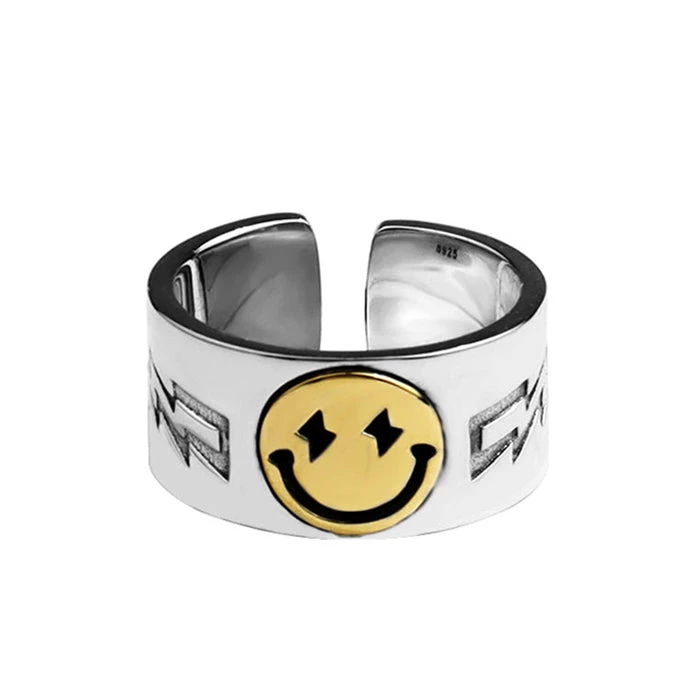 Boogzel Apparel Smiley Face Ring GRUNGE CLOTHES 1 Boogzel Apparel Smiley Face Ring GRUNGE CLOTHES