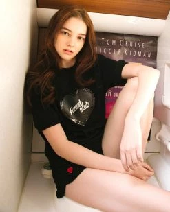 Boogzel Apparel Sequin Heart Club T-Shirt