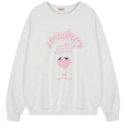 Boogzel Apparel FRESH FRUITS Strawberry Milk Sweatshirt
