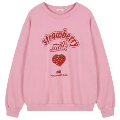 Boogzel Apparel FRESH FRUITS Strawberry Milk Sweatshirt
