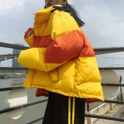 Boogzel Apparel Striped Padded Jacket