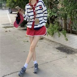 Boogzel Apparel Paris Striped Cardigan AESTHETIC CLOTHES