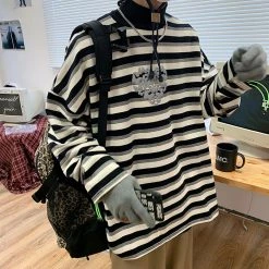 Boogzel Apparel Butterfly Striped Long Sleeve Tee GRUNGE CLOTHES