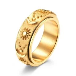 Boogzel Apparel Balance Of Sun & Moon Anxiety Ring DRESSED FOR SPACE