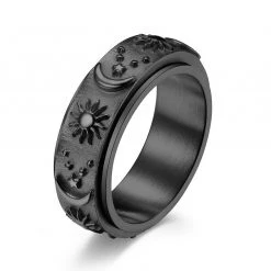 Boogzel Apparel Balance Of Sun & Moon Anxiety Ring DRESSED FOR SPACE