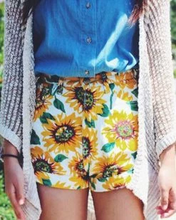 Boogzel Apparel Sunflower Shorts