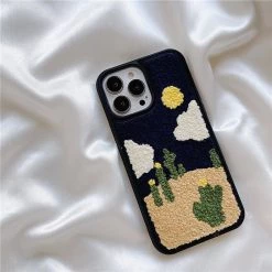Boogzel Apparel IPHONE CASES Sunflowers Fuzzy IPhone Case