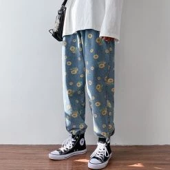 Boogzel Apparel GRUNGE CLOTHES Sunflower Wide Jeans