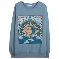 Boogzel Apparel DRESSED FOR SPACE Balance Of Sun & Moon Sweatshirt