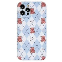 Boogzel Apparel Teddy Bear Argyle IPhone Case