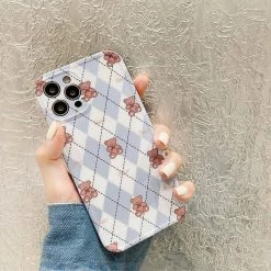 Boogzel Apparel Teddy Bear Argyle IPhone Case