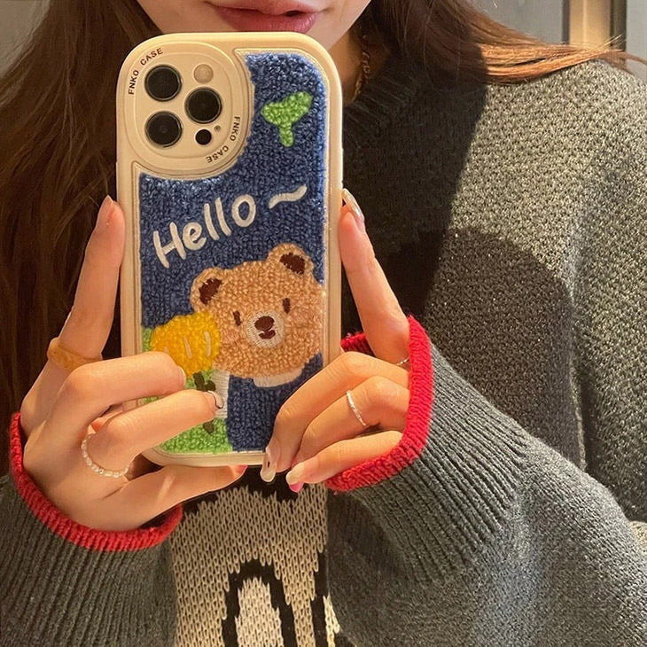 Boogzel Apparel AESTHETIC CLOTHES Teddy Bear IPhone Case 5 Boogzel Apparel AESTHETIC CLOTHES Teddy Bear IPhone Case