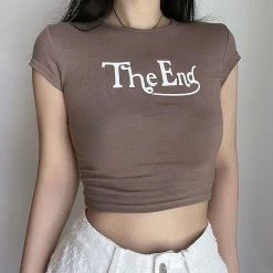 Boogzel Apparel The End Crop Top