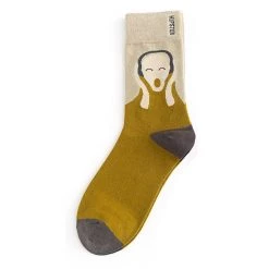 Boogzel Apparel The Scream Munch Socks COTTAGECORE / ARTSY