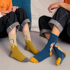 Boogzel Apparel The Scream Munch Socks COTTAGECORE / ARTSY