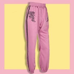 Boogzel Apparel Tiger Satin Pants Clothing