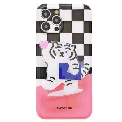 Boogzel Apparel Tiger Plaid IPhone Case