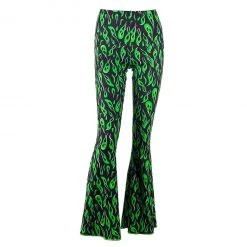 Boogzel Apparel Clothing Toxic Flame Flared Pants