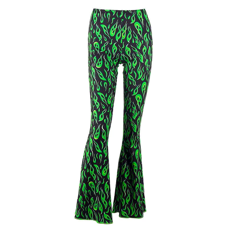 Boogzel Apparel Clothing Toxic Flame Flared Pants 1 Boogzel Apparel Clothing Toxic Flame Flared Pants