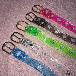 Boogzel Apparel Transparent Butterfly Belt GRUNGE CLOTHES