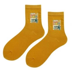 Boogzel Apparel Van Gogh Gallery Socks COTTAGECORE / ARTSY