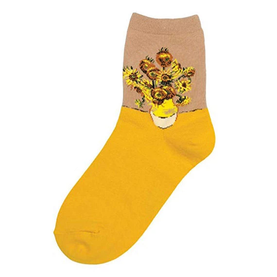Boogzel Apparel Van Gogh's Sunflowers Socks 1 Boogzel Apparel Van Gogh's Sunflowers Socks