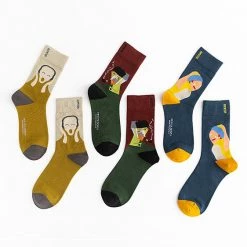 Boogzel Apparel The Scream Munch Socks COTTAGECORE / ARTSY