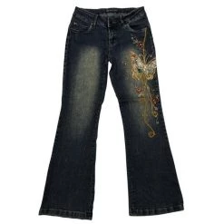Boogzel Apparel Y2K Aesthetic Wide Leg Jeans FAIRY GRUNGE 13 Boogzel Apparel Y2K Aesthetic Wide Leg Jeans FAIRY GRUNGE