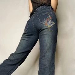 Boogzel Apparel Y2K Aesthetic Wide Leg Jeans FAIRY GRUNGE 10 Boogzel Apparel Y2K Aesthetic Wide Leg Jeans FAIRY GRUNGE