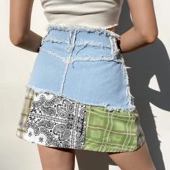 Boogzel Apparel Y2K Denim Skirt