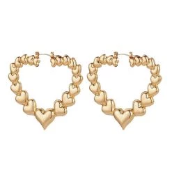 Cheap Boogzel Apparel Store 6 Boogzel Apparel Y2K Heart Earrings